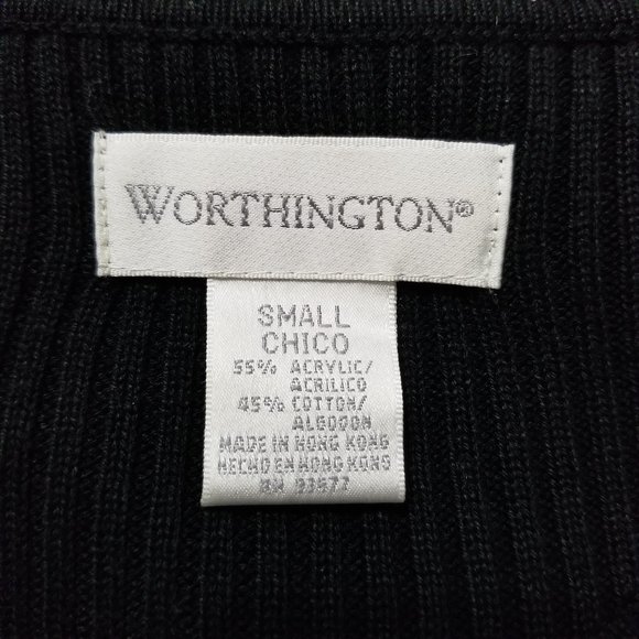Worthington sweater Small argyle v-neck pullover knit Clueless preppy - Picture 12 of 13